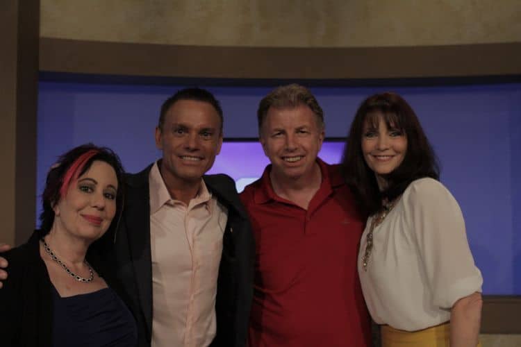 Kevin Harrington, Laura Betterly with Bob & Vonabell on set