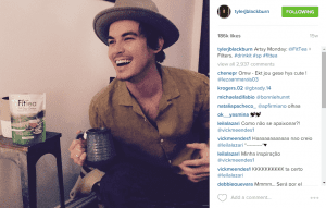 Tyler Blackburn Celebrity Social Post