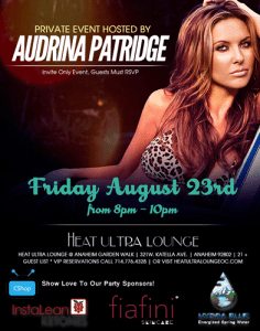 Audrina Patridge Private Fan Party Personal Appearance