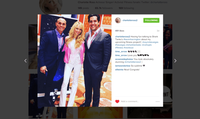 Charlotte Ross Celebrity Social Post & Personal Appearance