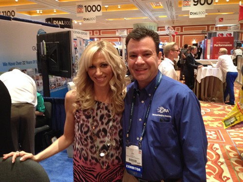 Debbie Gibson & Fan @Trade Show Appearance